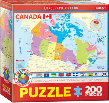 MAP OF CANADA - KIDS PUZZLE