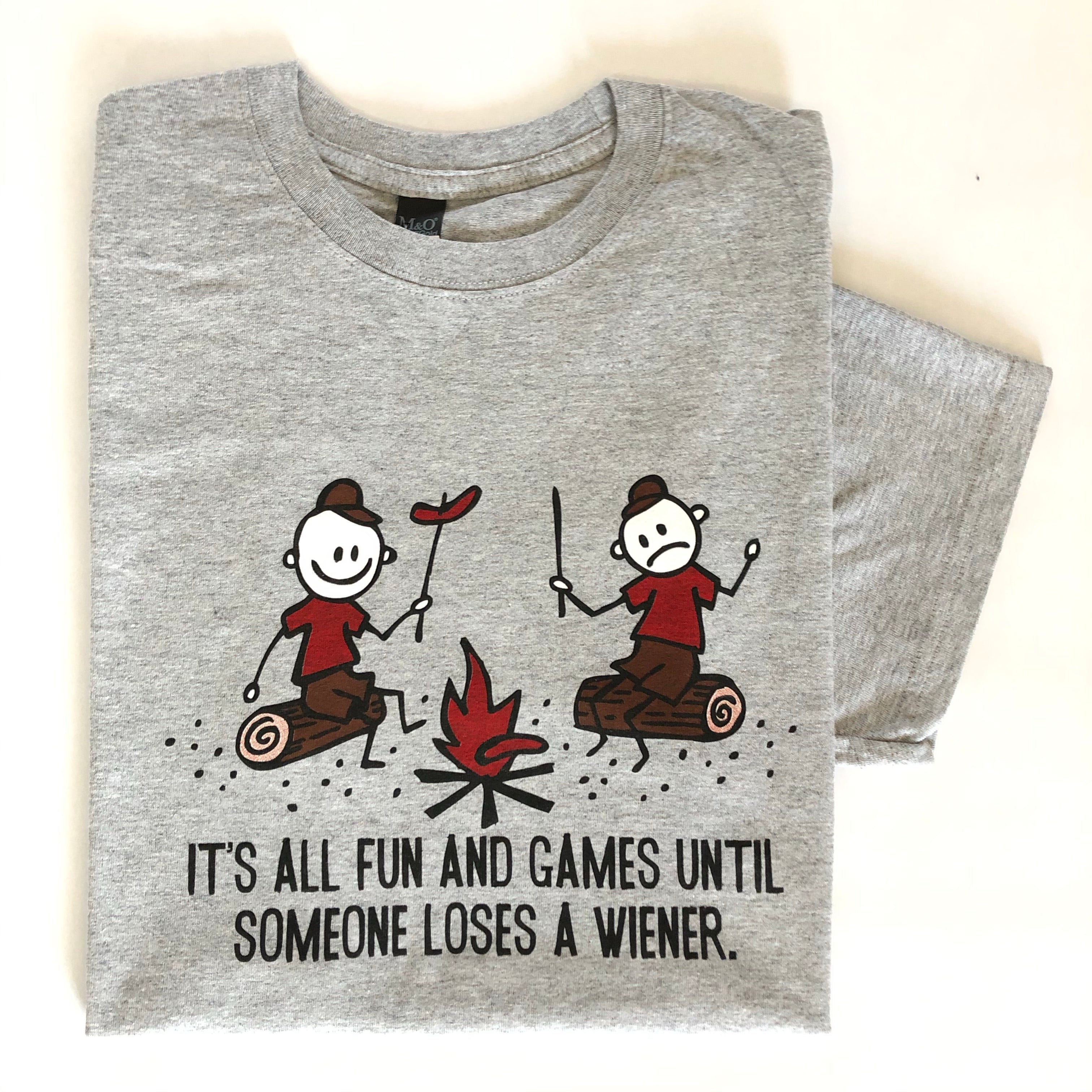 T-shirt Divertente "It's All Fun And Games Until Someone Loses A Die" – Uomo Jerzees
