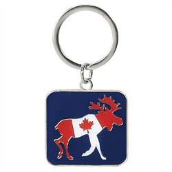 MOOSE FLAG KEYCHAIN