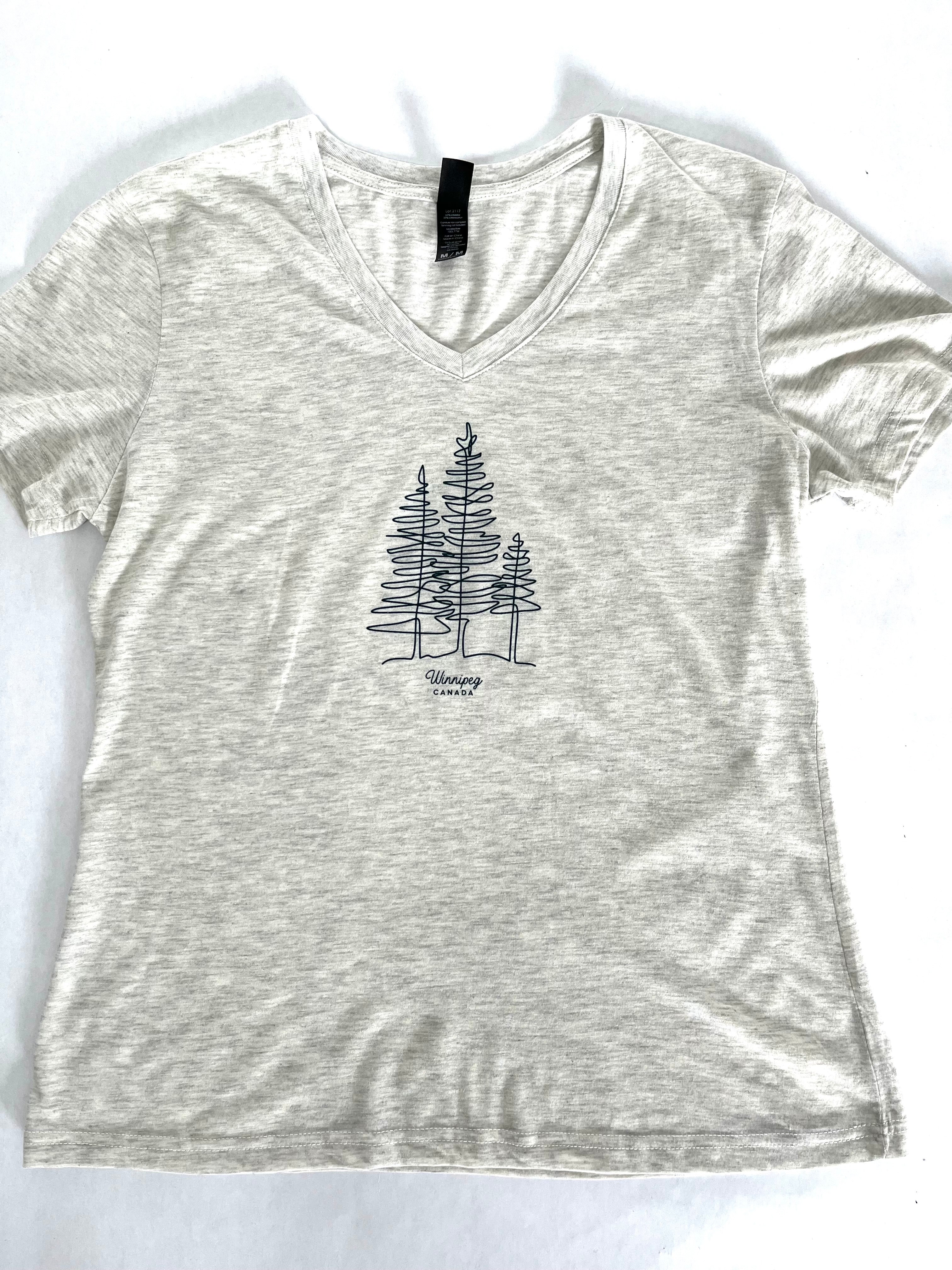 TREE OUTLINE WINNIPEG WOMENS T-SHIRT