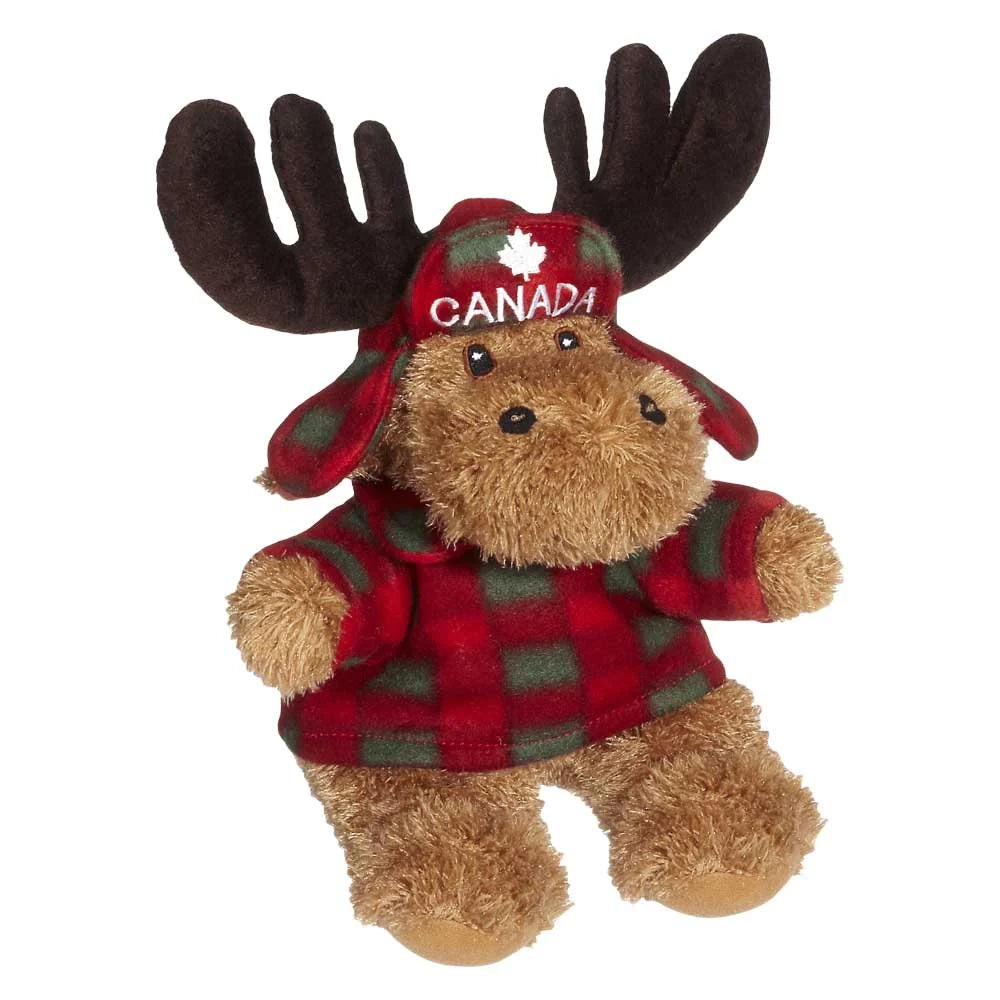 PLAID SWEATER MOOSE STUFFIE