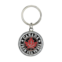 RETRO MAPLE LEAF KEYCHAIN