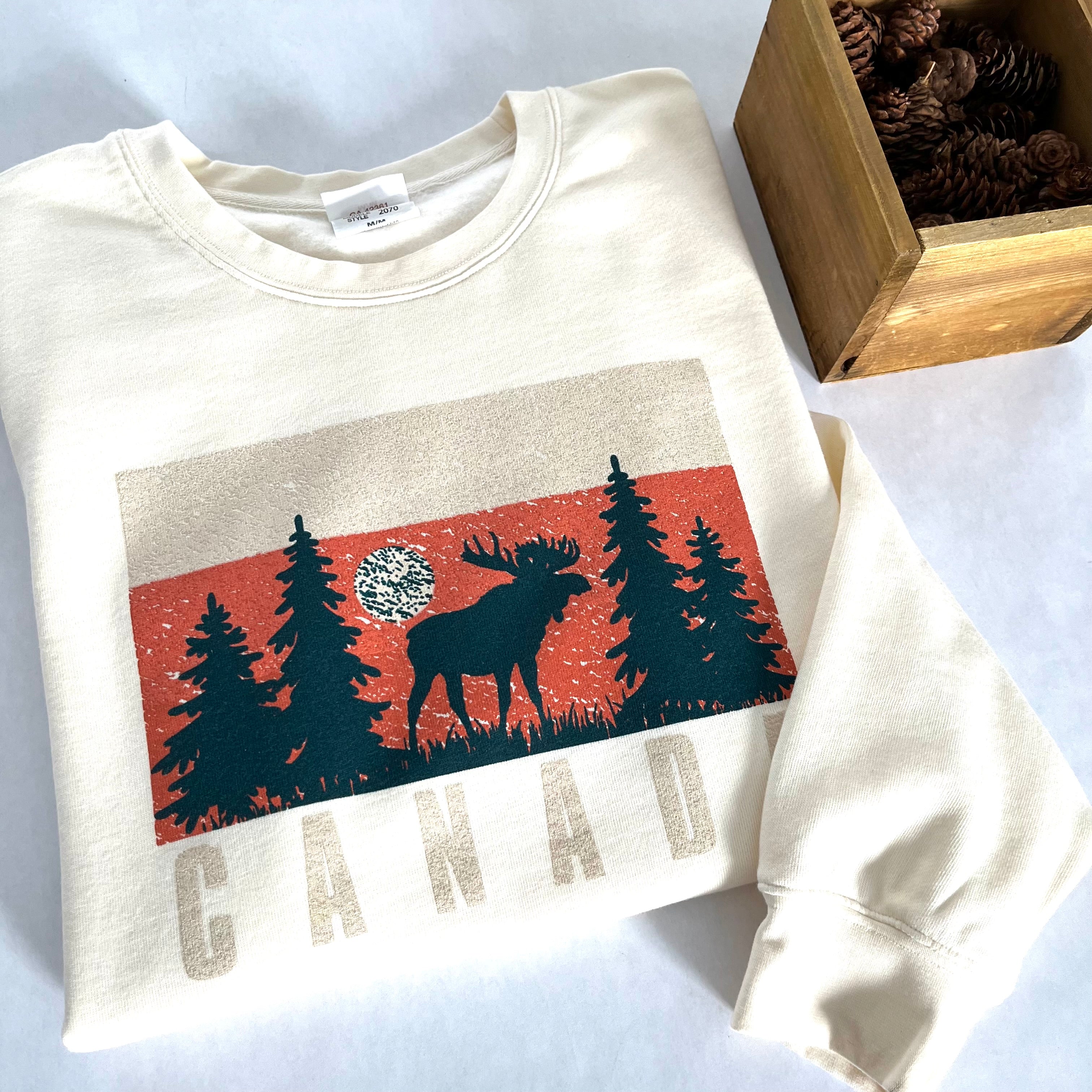 PINE MOOSE CREWNECK