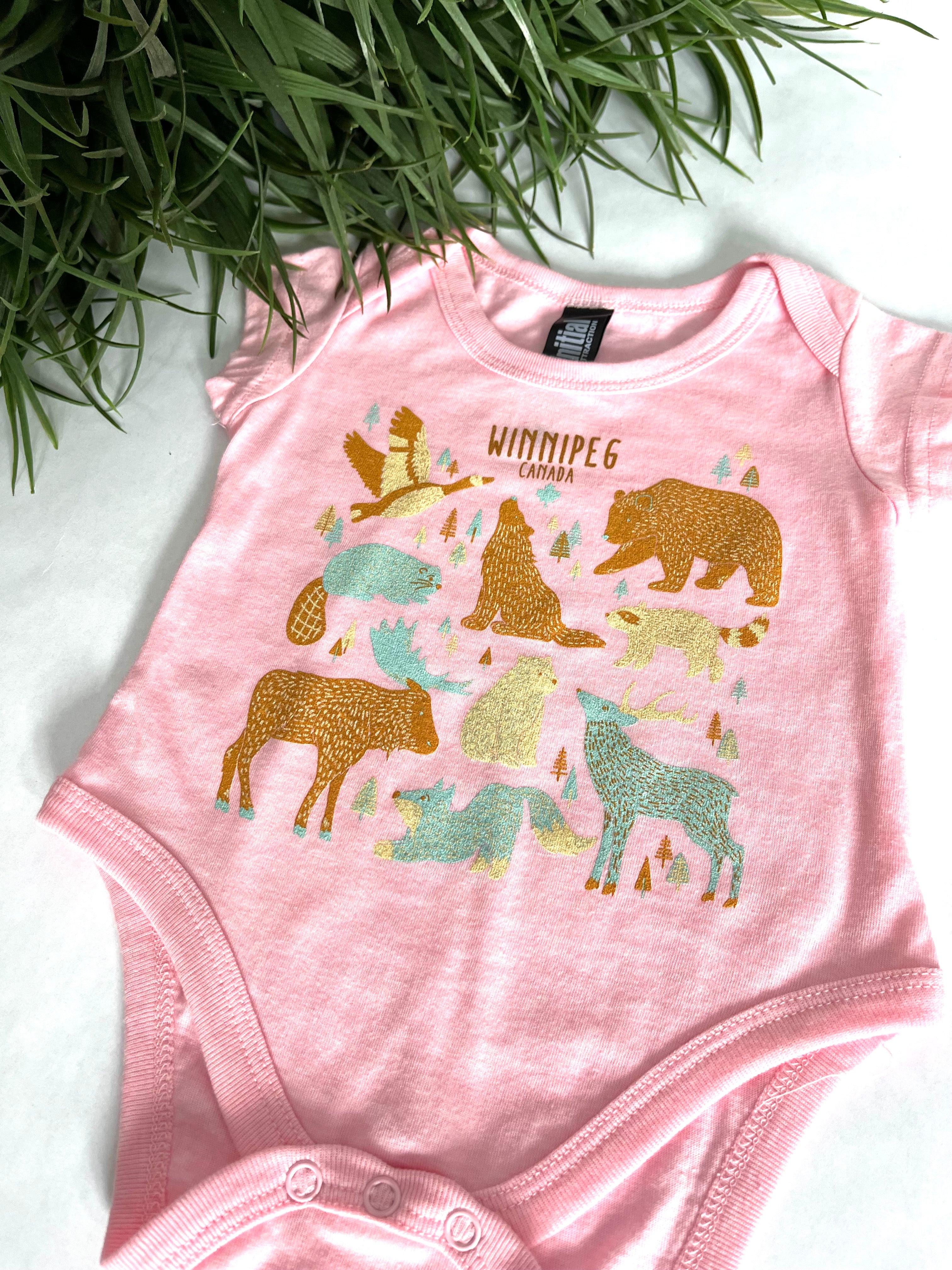 CANADIAN ANIMALS ONESIE