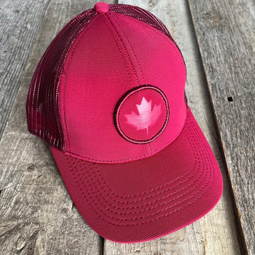 EMBOSSED CIRCLE PATCH CANADA HAT