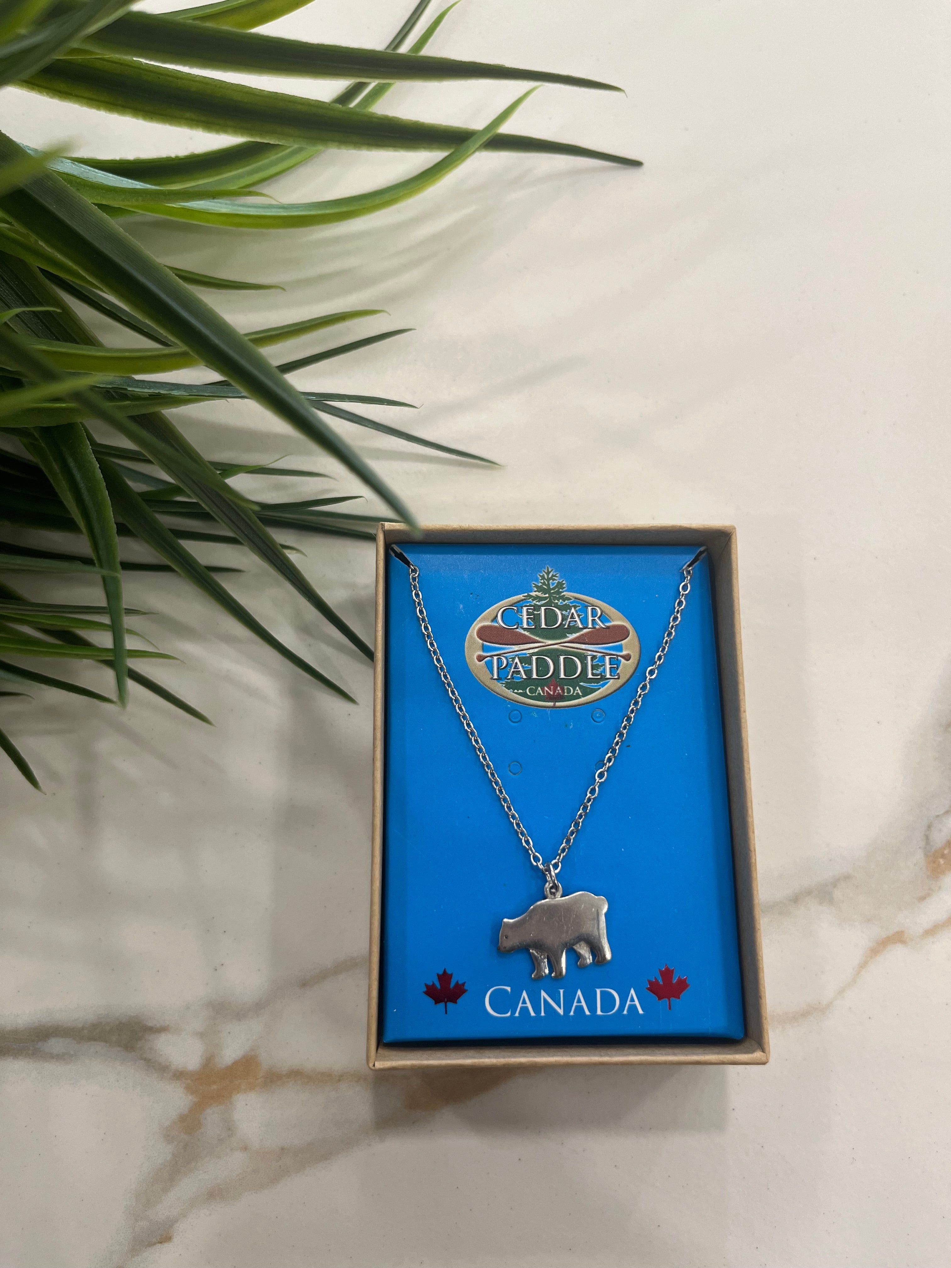 BOXED POLAR BEAR NECKLACE