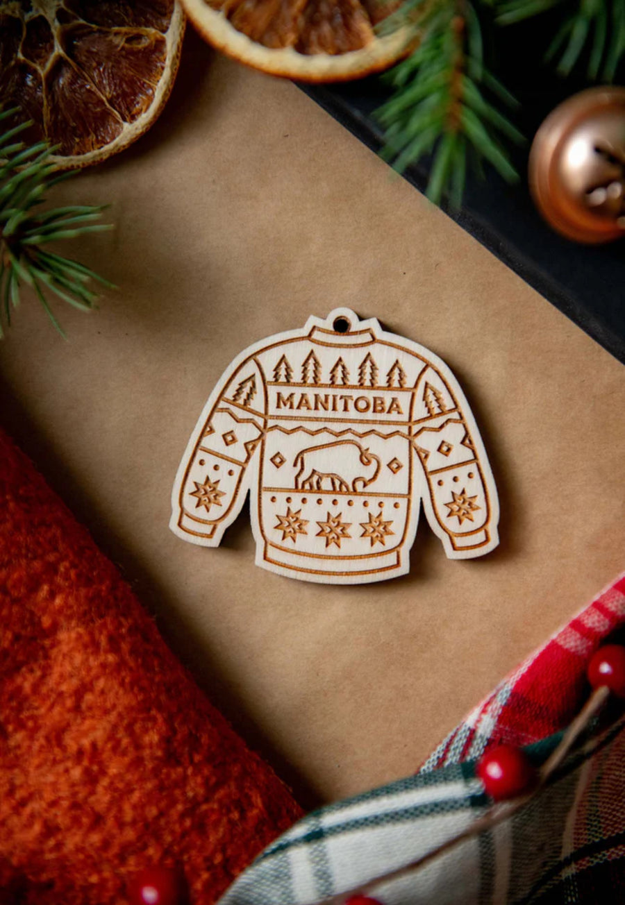 MANITOBA SWEATER ORNAMENT
