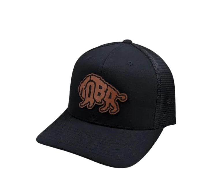 TOBA SNAPBACK LEATHER PATCH BISON HAT