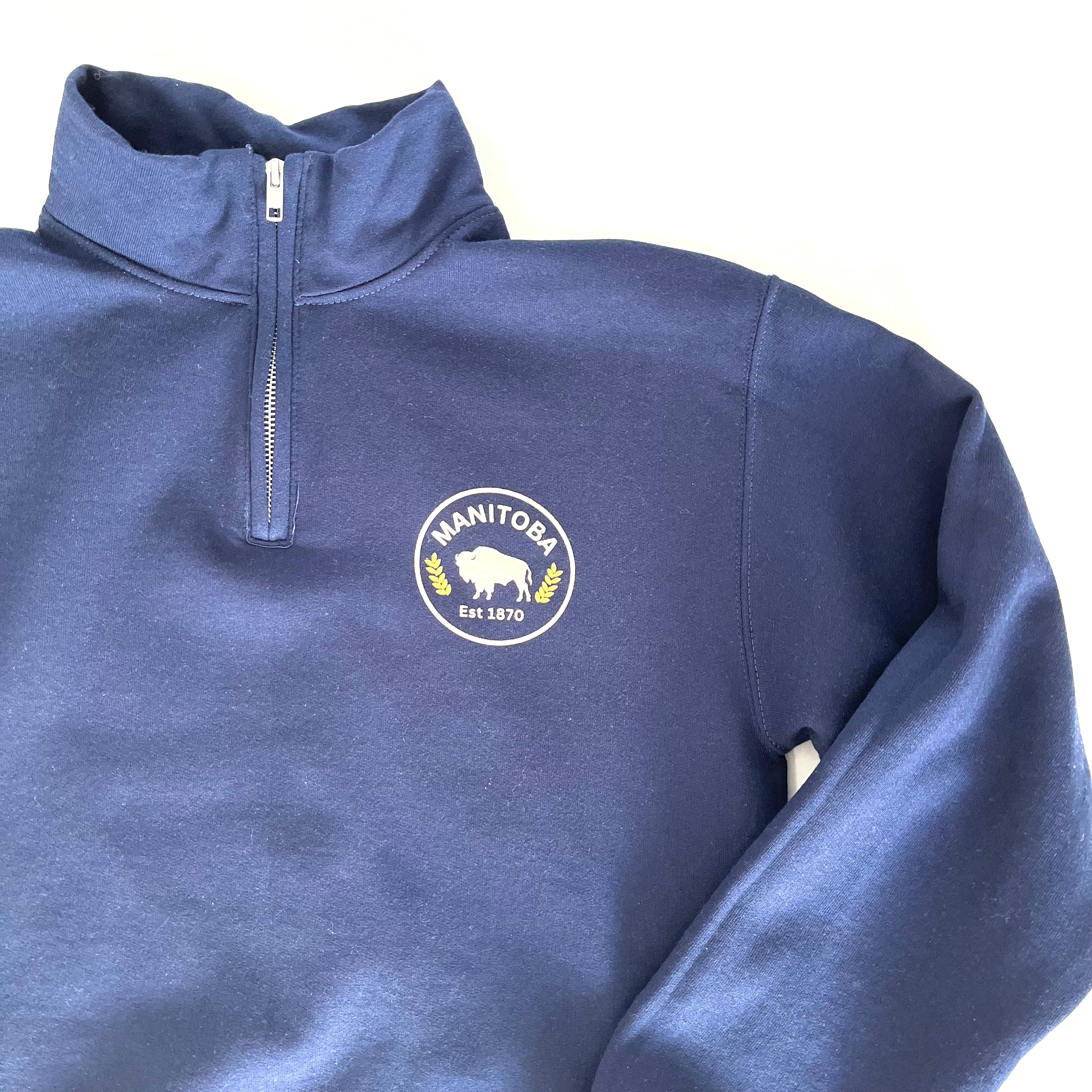 1/4 ZIP BISON SWEATER