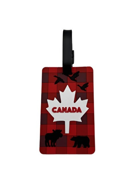 PLAID LUGGAGE TAG