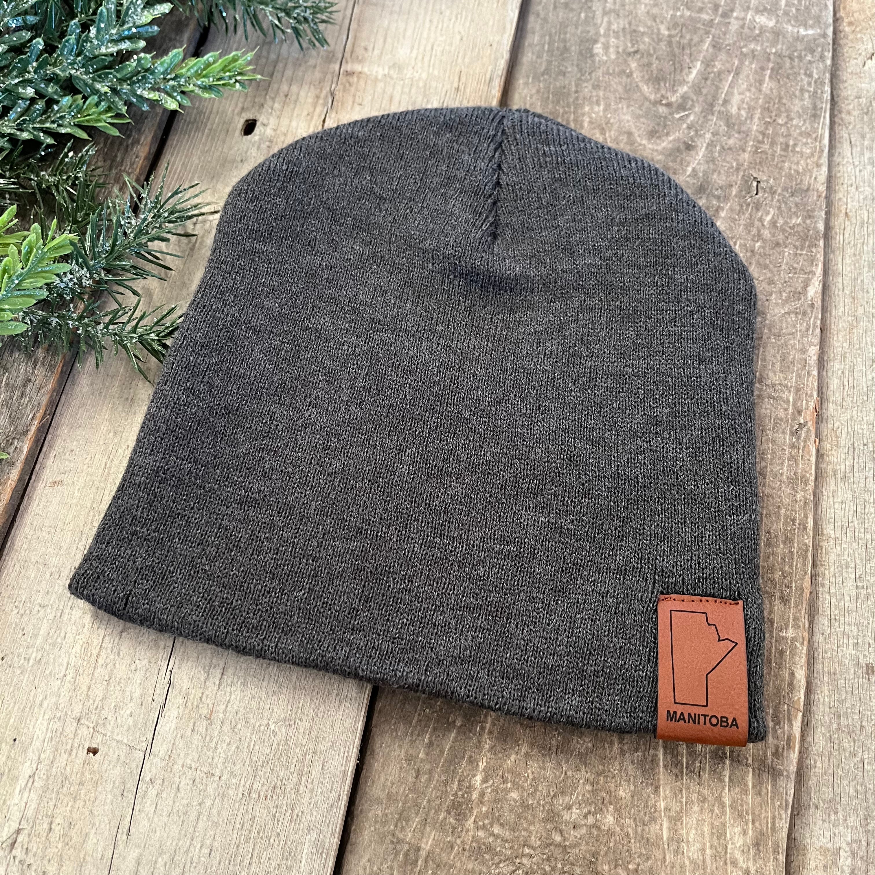 LEATHER PATCH MANITOBA TOQUE – Oh Canada WPG