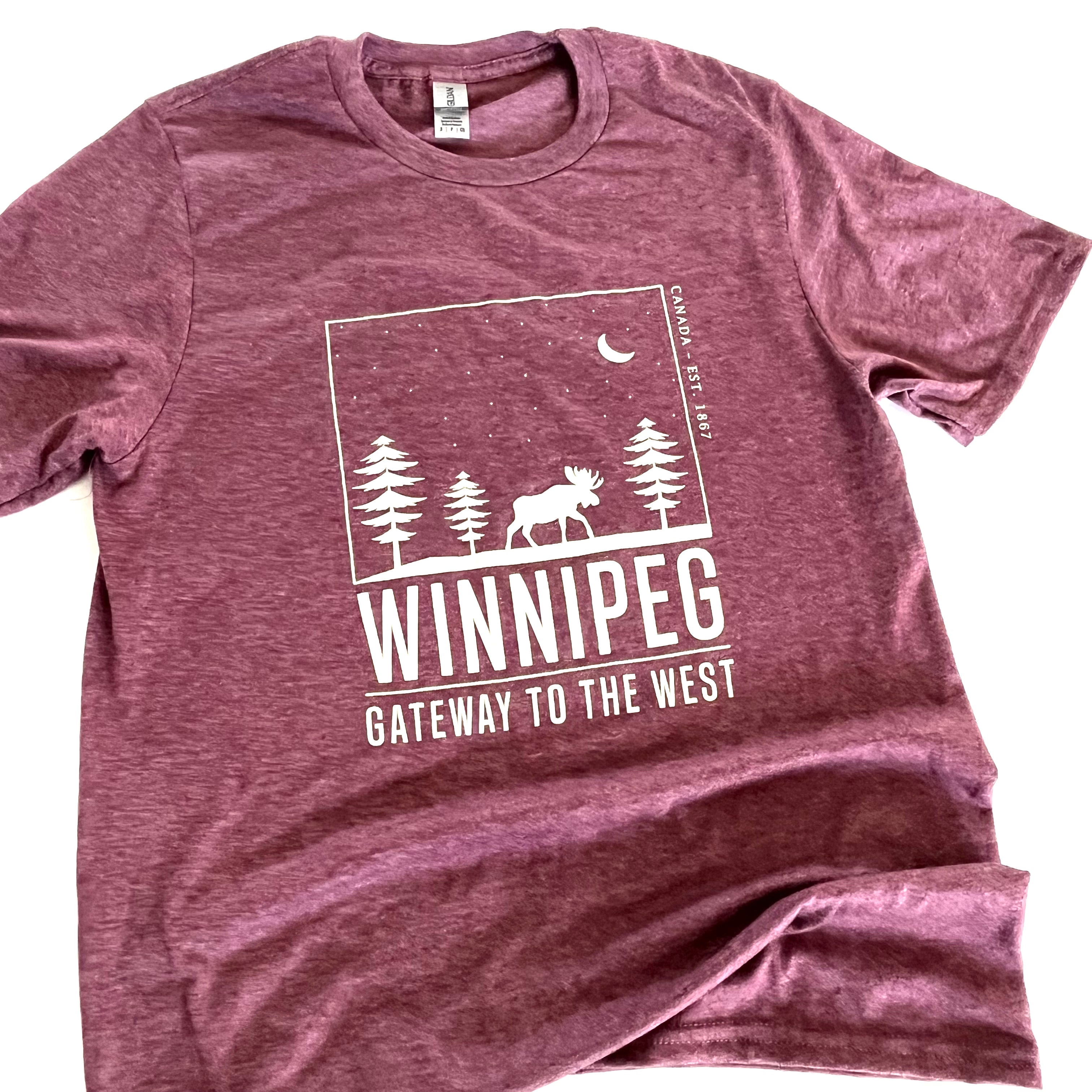 WINNIPEG POSTCARD MOOSE T-SHIRT