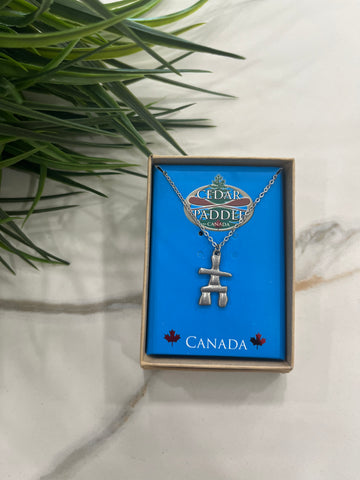 BOXED INUKSHUK NECKLACE