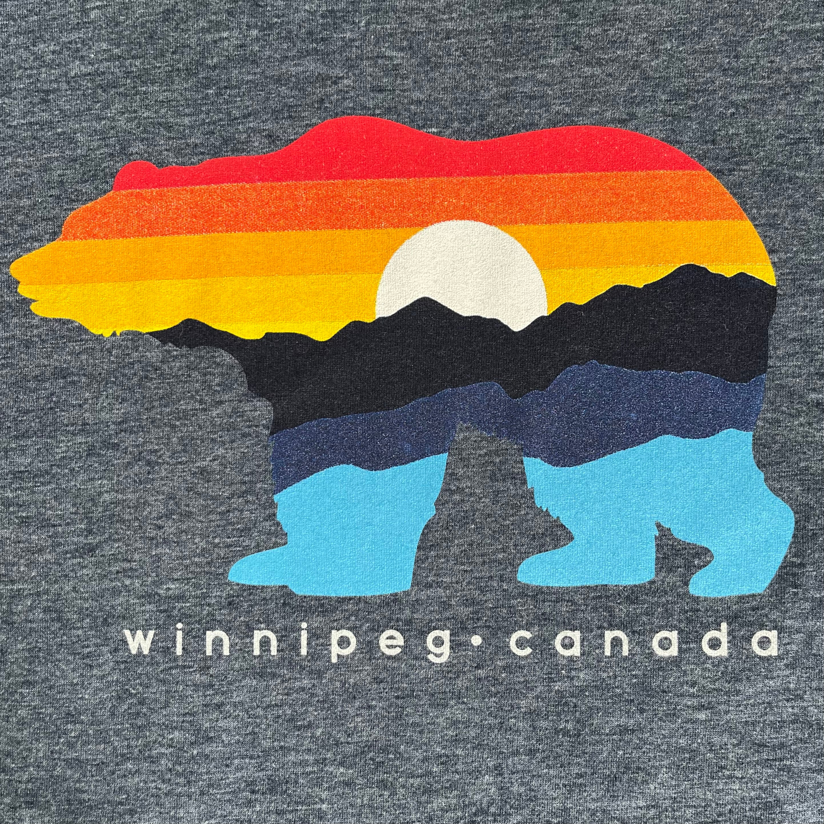 BEAR SUNSET WINNIPEG T-SHIRT