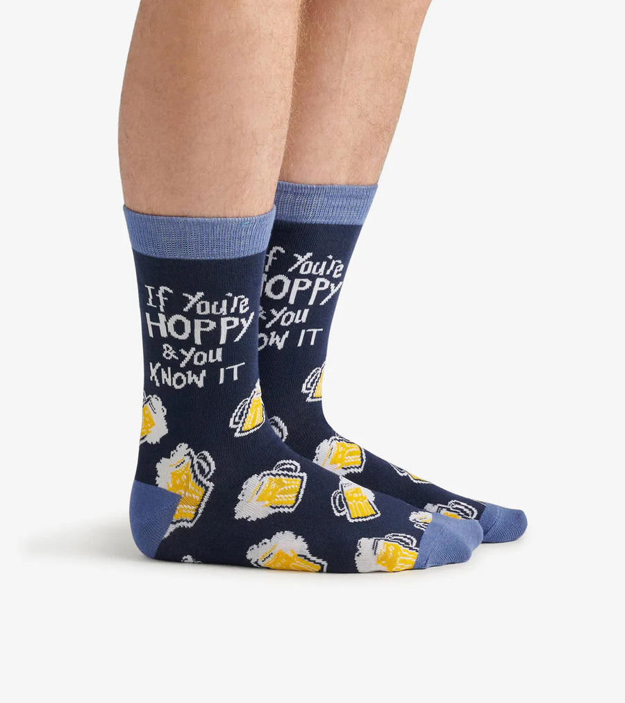 IF YOU'RE HOPPY AND YOU KNOW IT CREW SOCKS