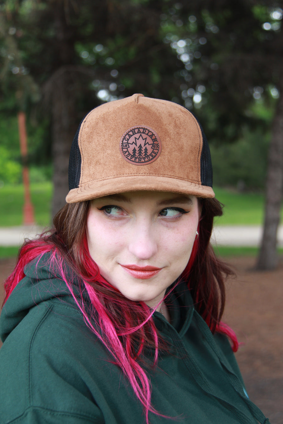 CANADA STAMP BADGE PATCH HAT