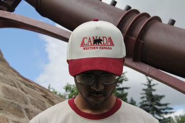 EMBROIDERED BEAR CANADA HAT