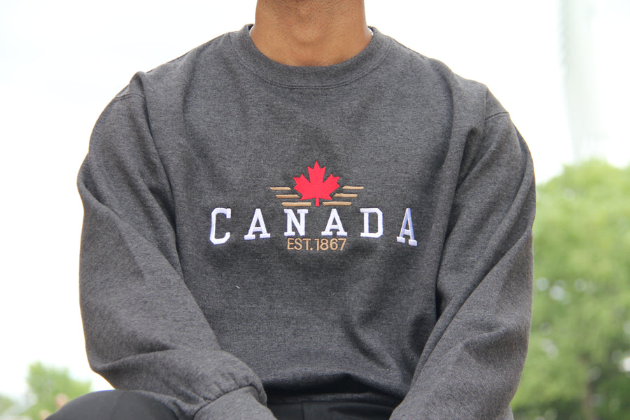 CANADA EMBROIDERED CREWNECK