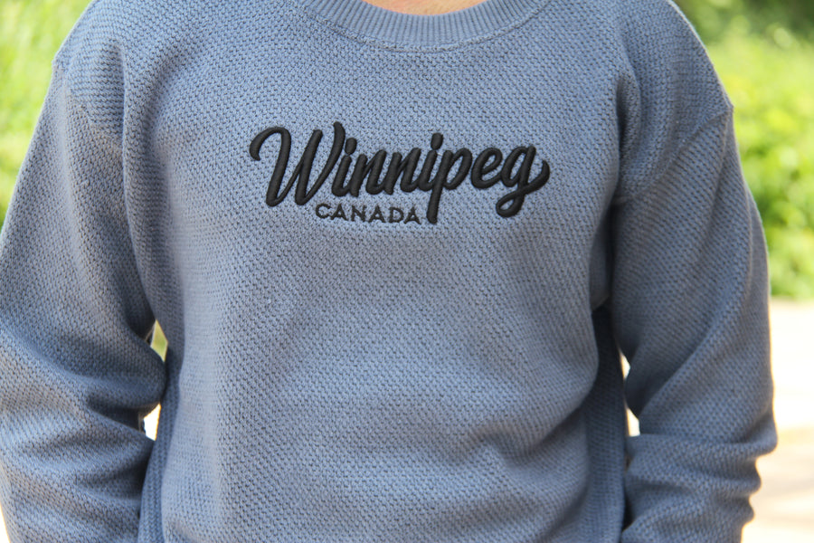 PUFF PRINT OTTOMAN CREWNECK