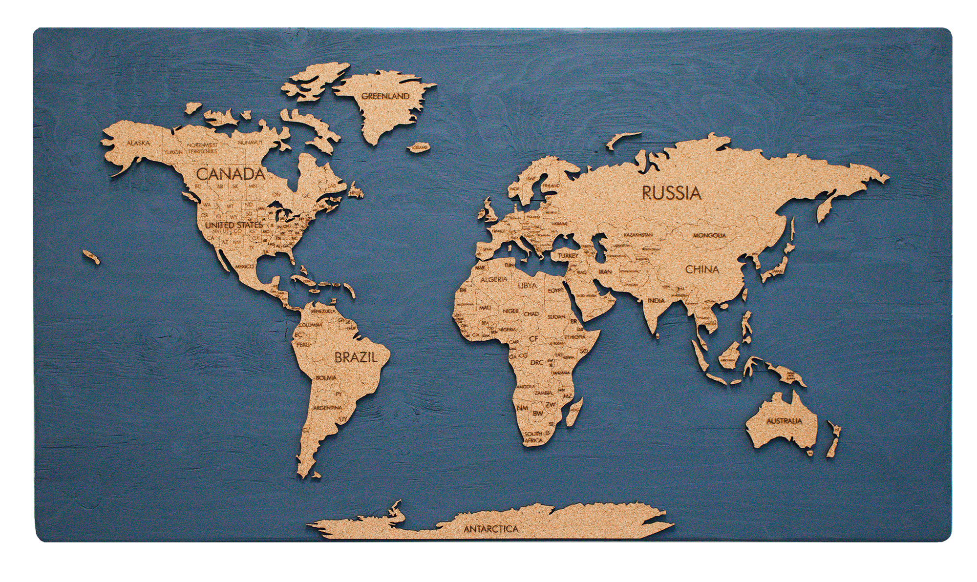 WORLD PUSH PIN TRAVEL MAP WALL DECOR