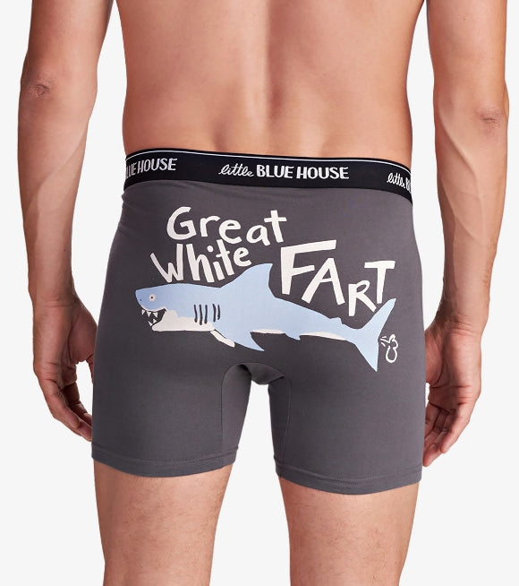 GREAT WHITE FART BOXERS