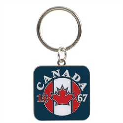 CIRCLE FLAG KEYCHAIN