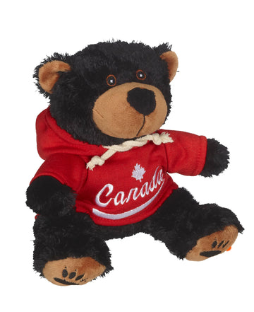 BLACK BEAR WITH SWEATER STUFFIE