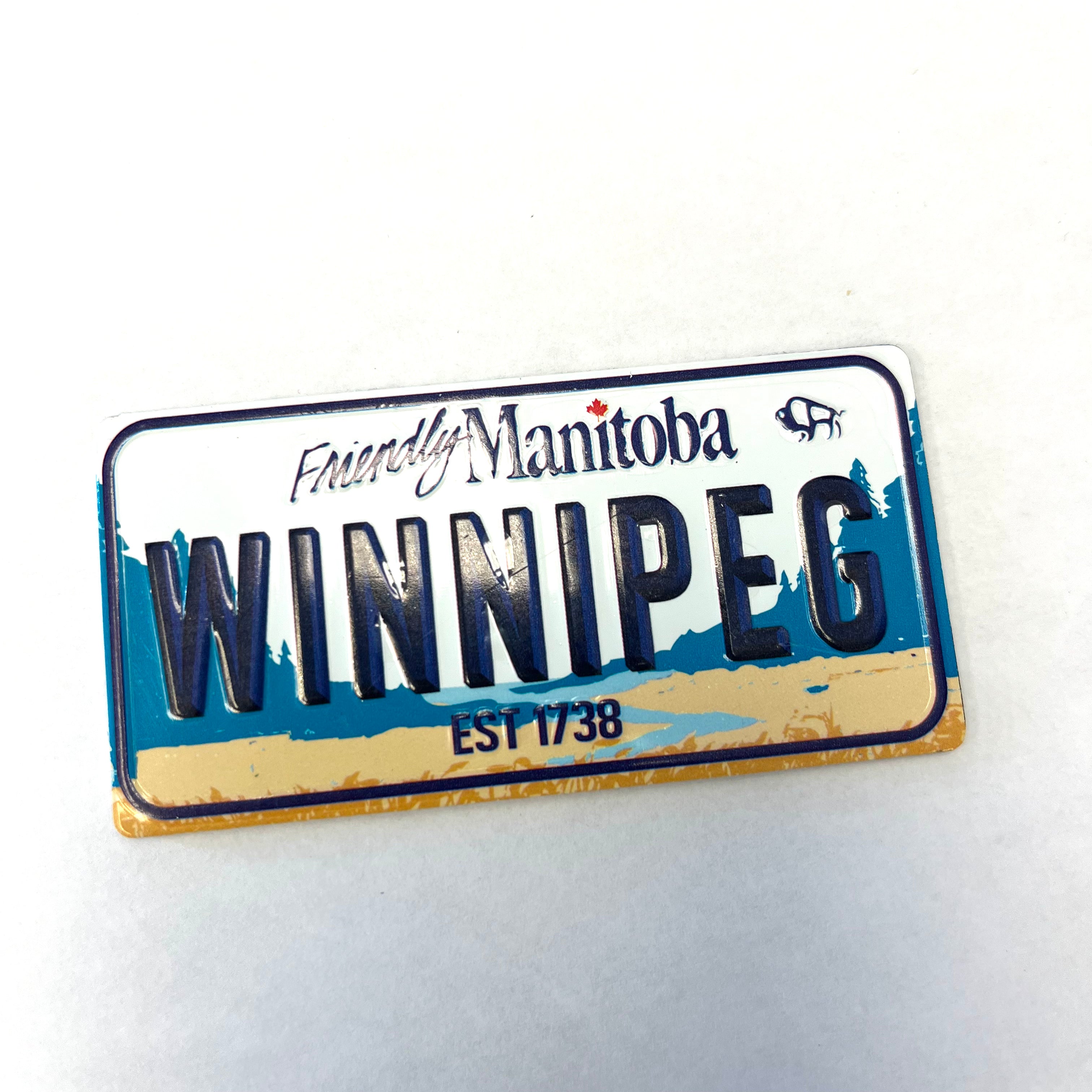 WINNIPEG LICENSE PLATE MAGNET