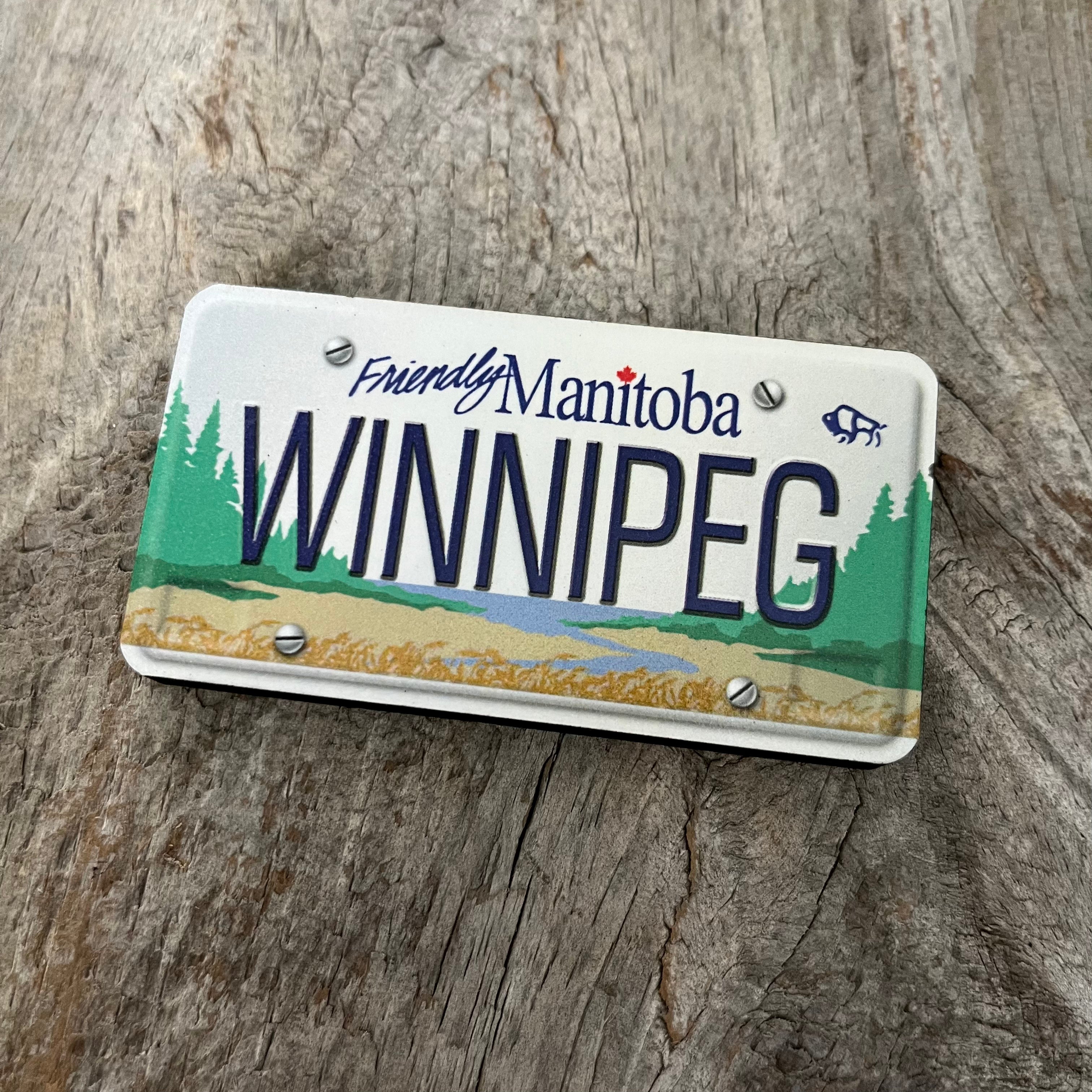 WINNIPEG LICENSE PLATE Oh Canada WPG
