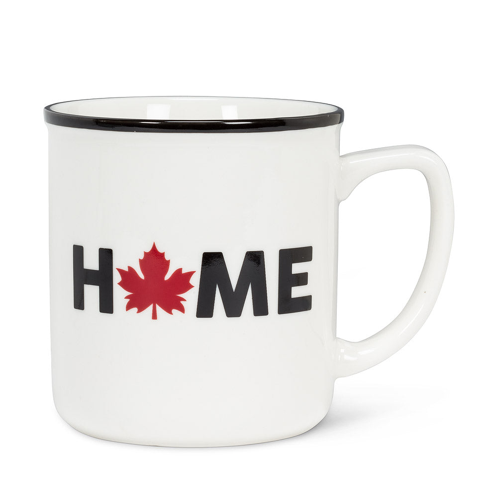 HOME WITH MAPLE LEAF MUG