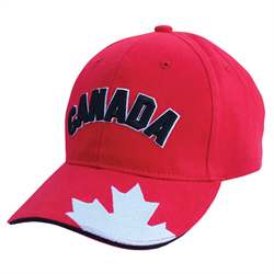 MAPLE LEAF ON BRIM HAT