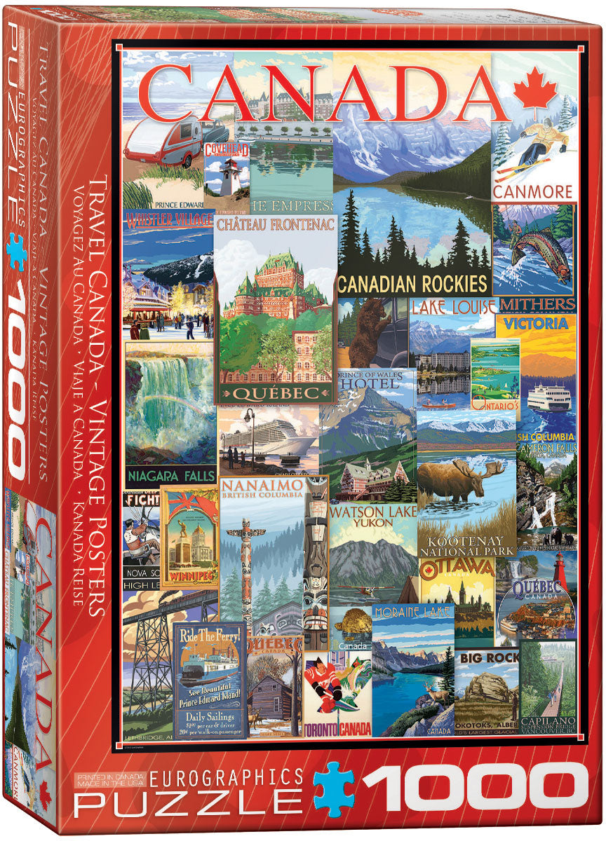 CANADA VINTAGE POSTERS  PUZZLE