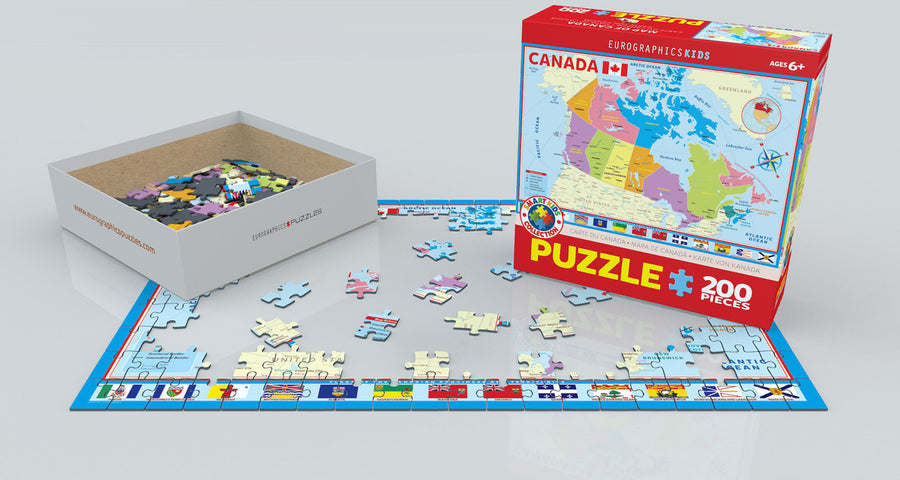 MAP OF CANADA - KIDS PUZZLE