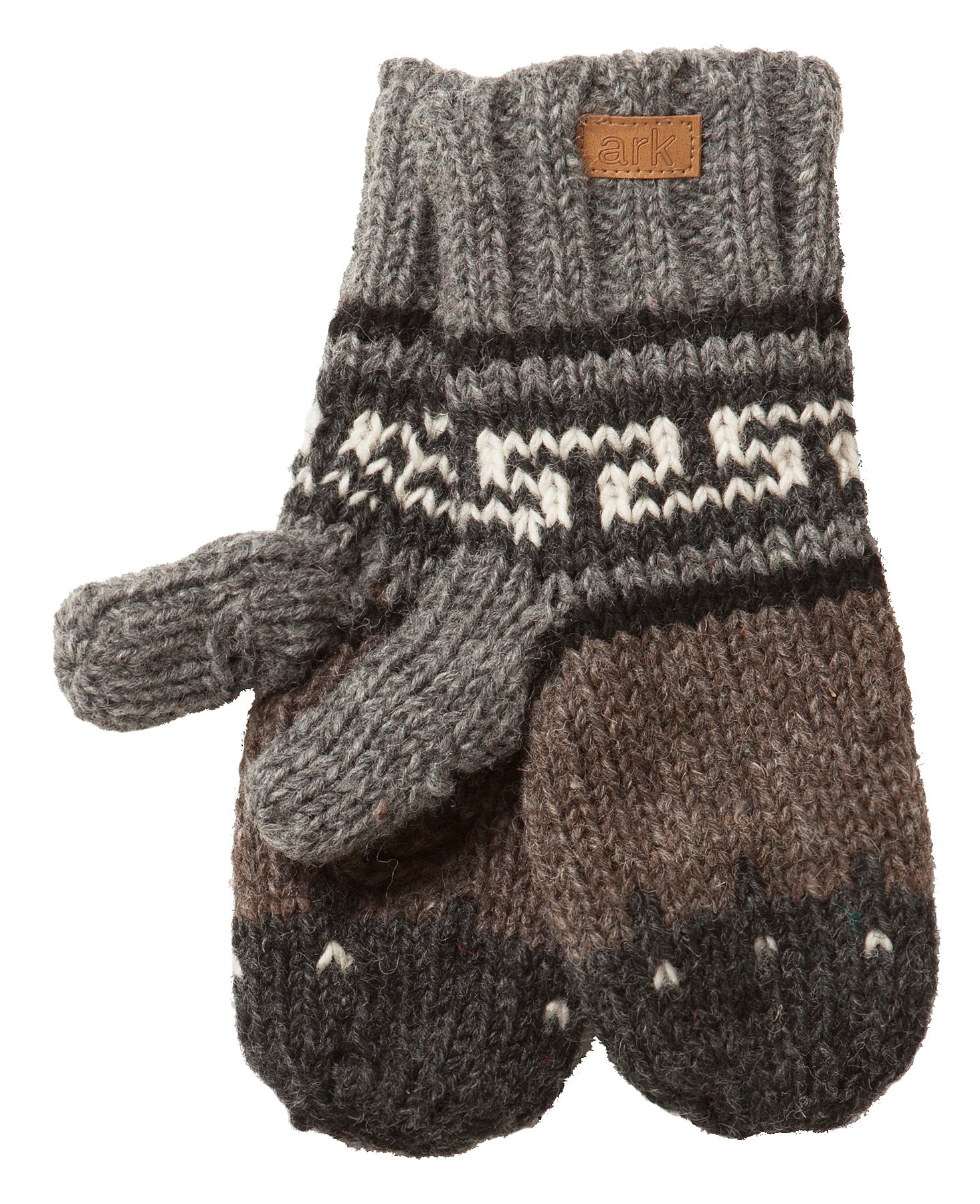 WOOL TEXTING MITTS