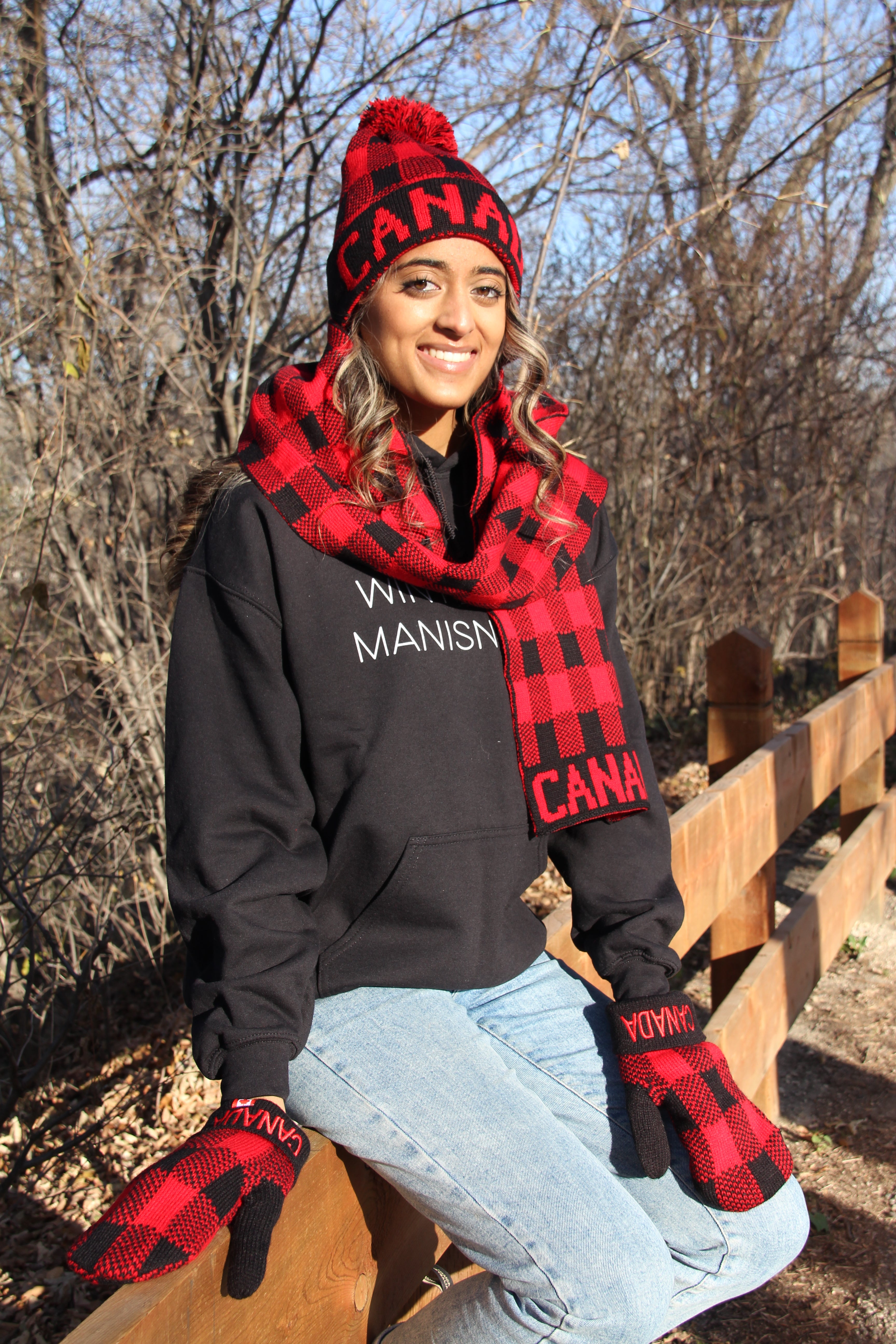 PLAID CANADA SCARF