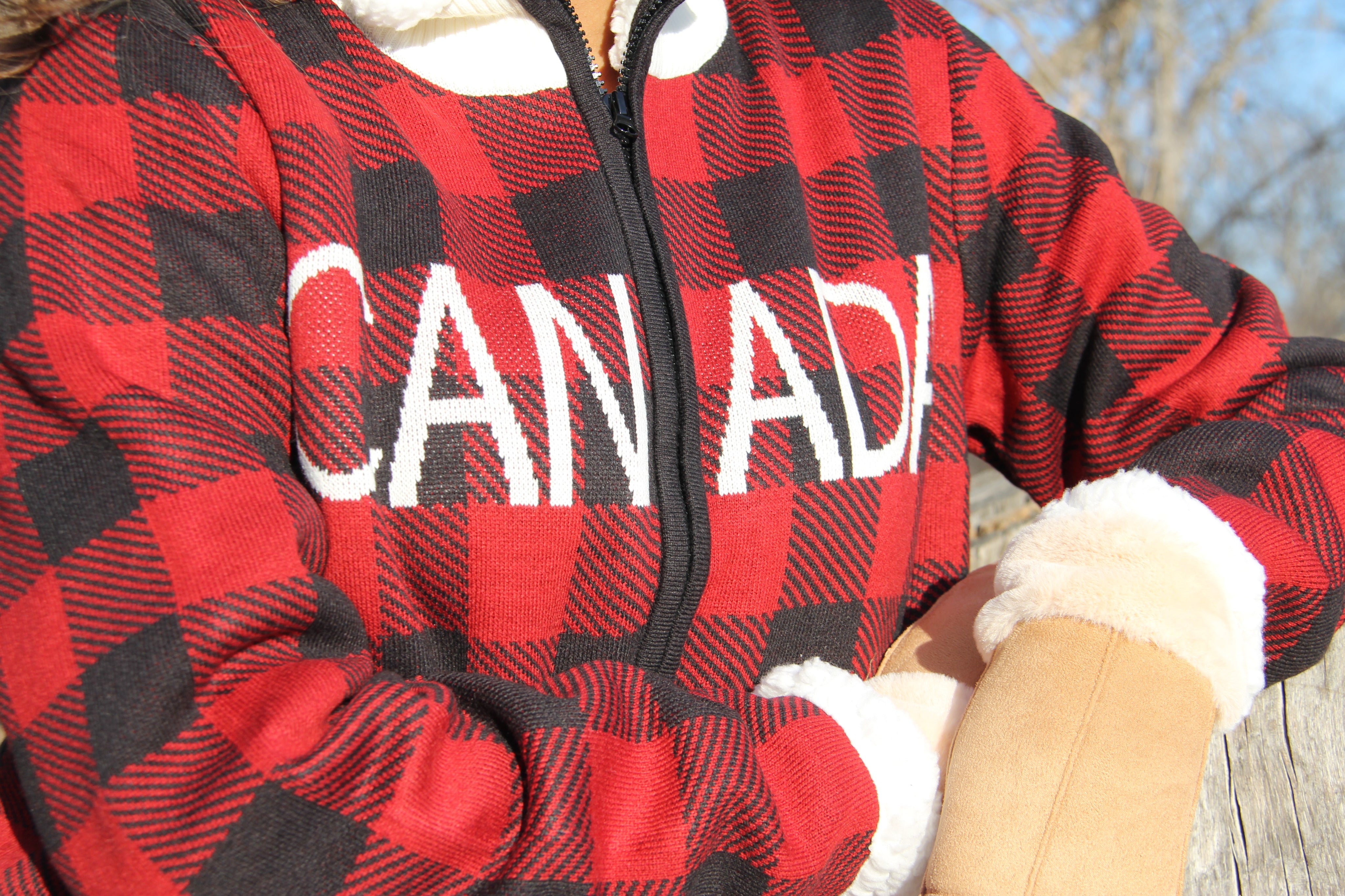 WOMEN'S PLAID CANADA JACKET