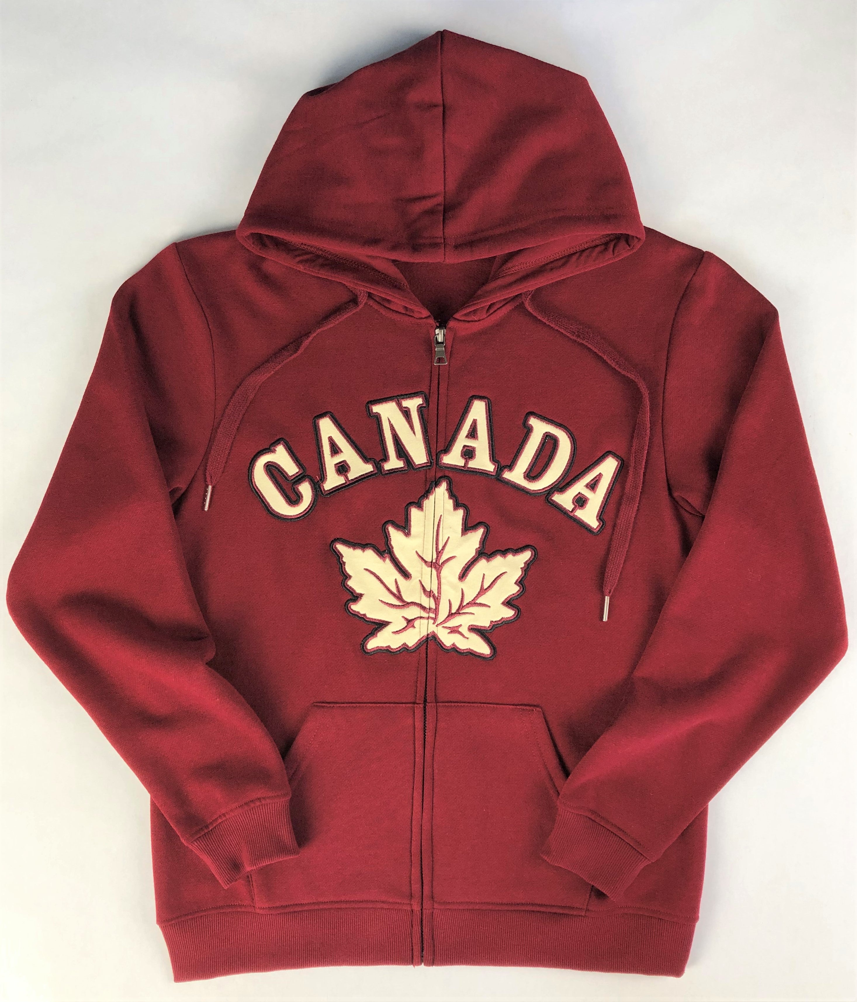 MAPLE LEAF ZIP UP HOODIE