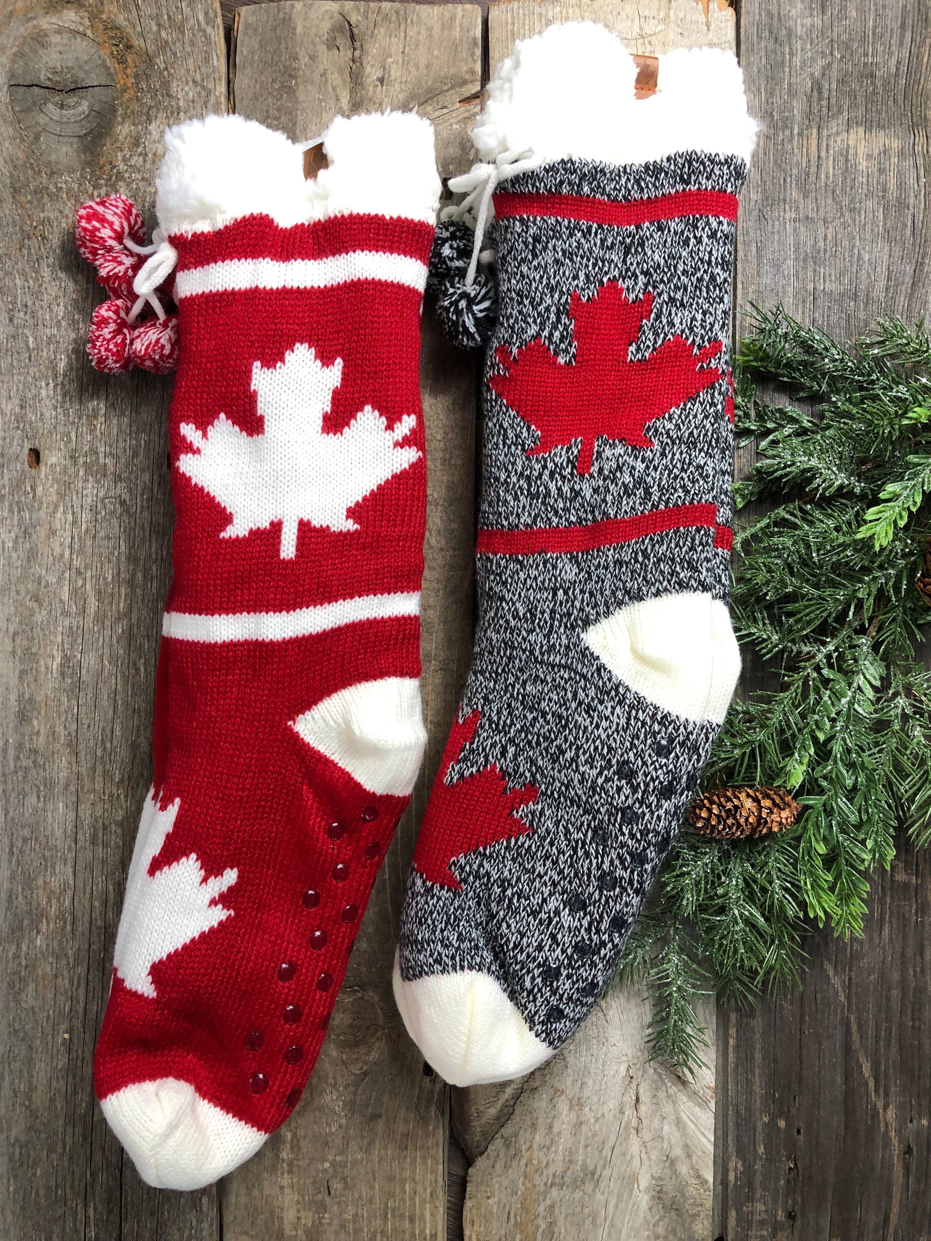 TALL MAPLE LEAF SOCKS