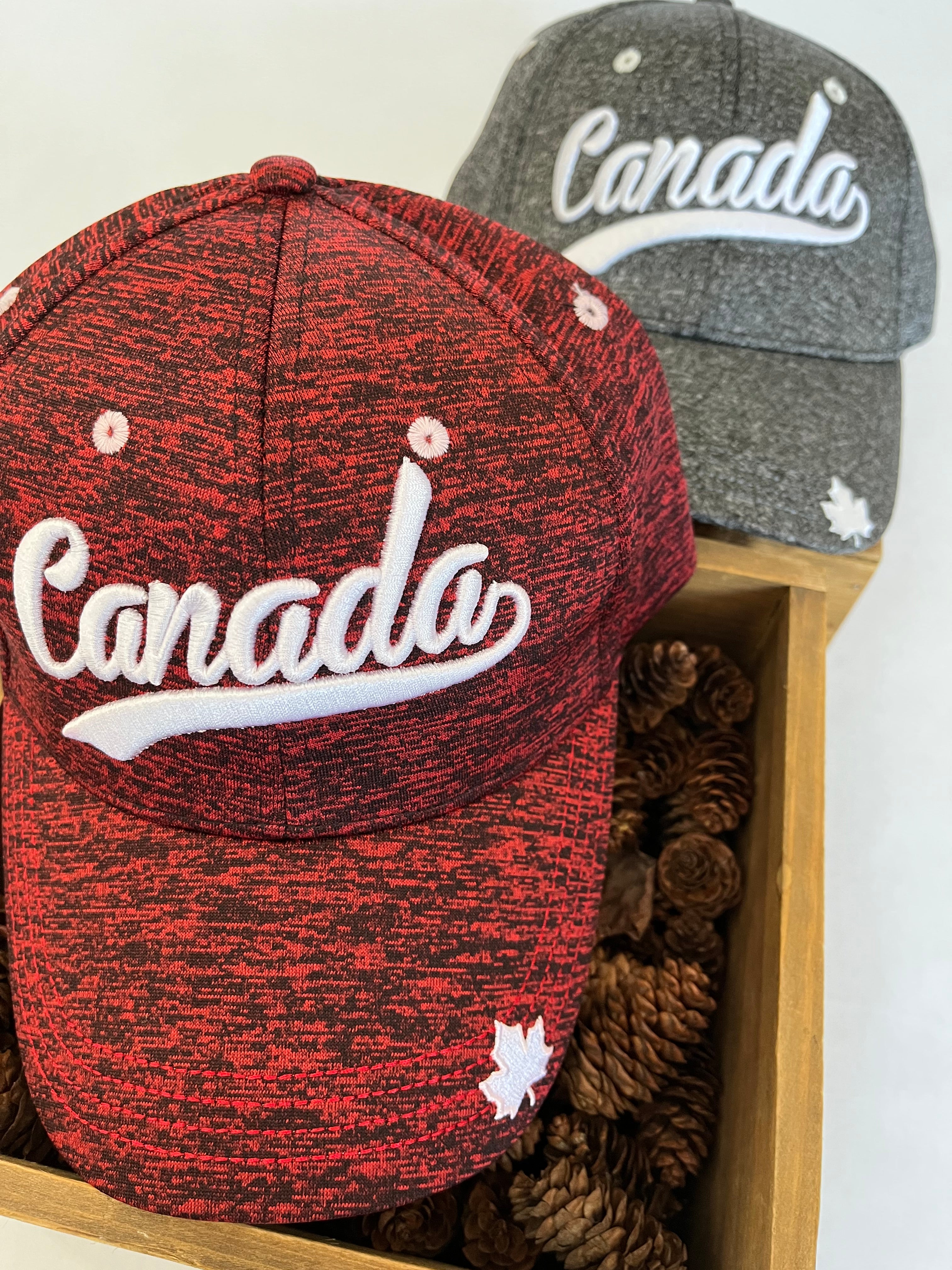 SCRIPT EMBROIDERED CANADA HAT