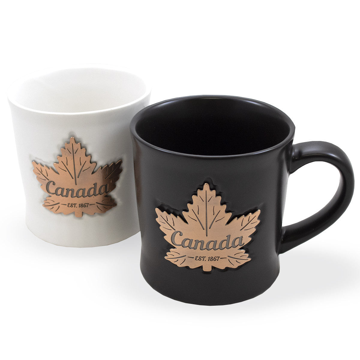 ROSE GOLD MAPLE LEAF MUG