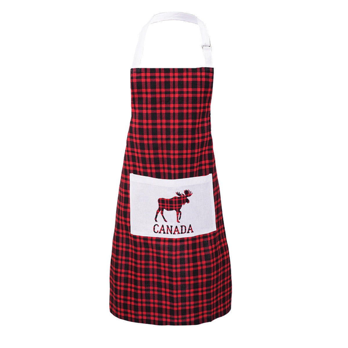 PLAID MOOSE APRON