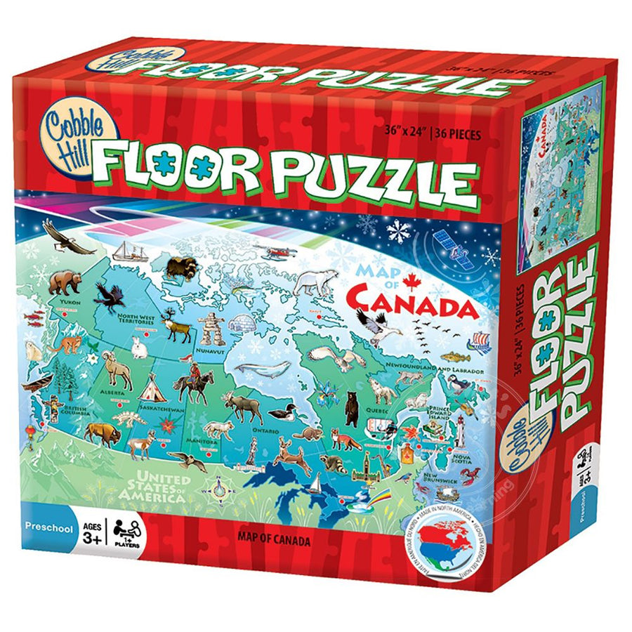 MAP OF CANADA FLOOR PUZZLE