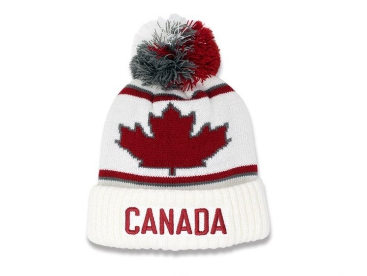 CANADA KIDS POM POM TOQUE