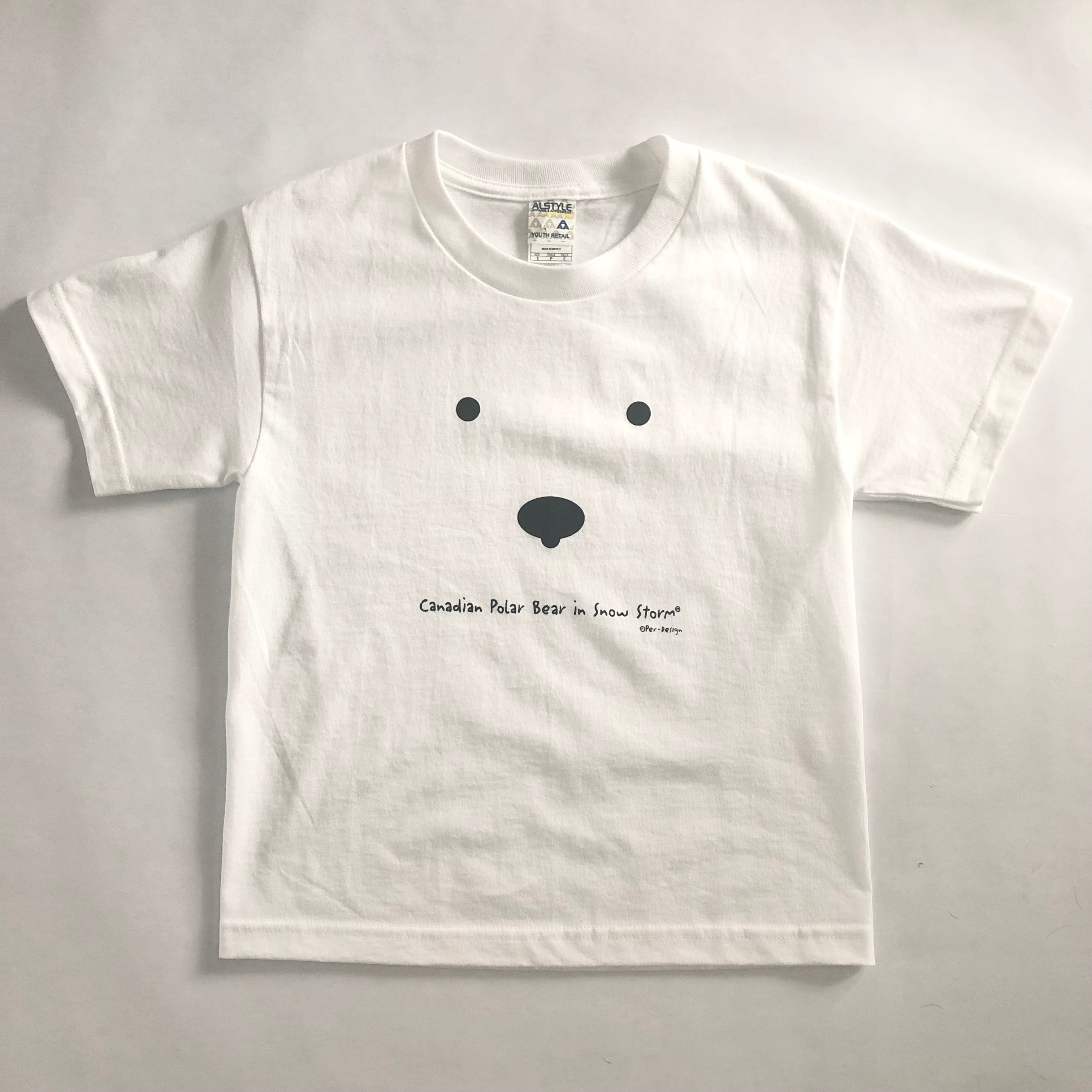 CANADIAN POLAR BEAR A SNOW STORM YOUTH TEE