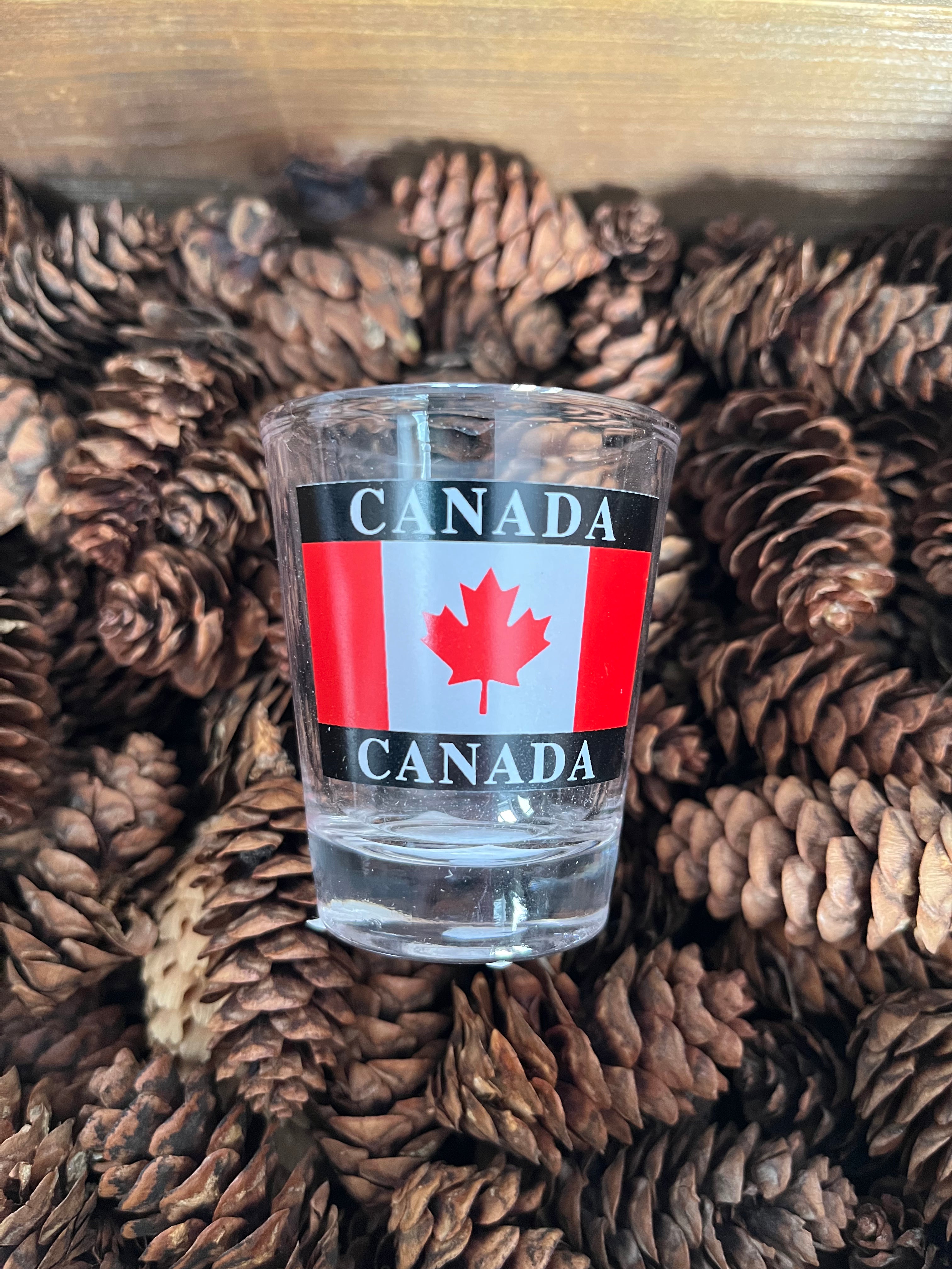 CANADA FLAG SHOT GLASS