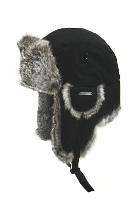 FUR TRIM AVIATOR HAT