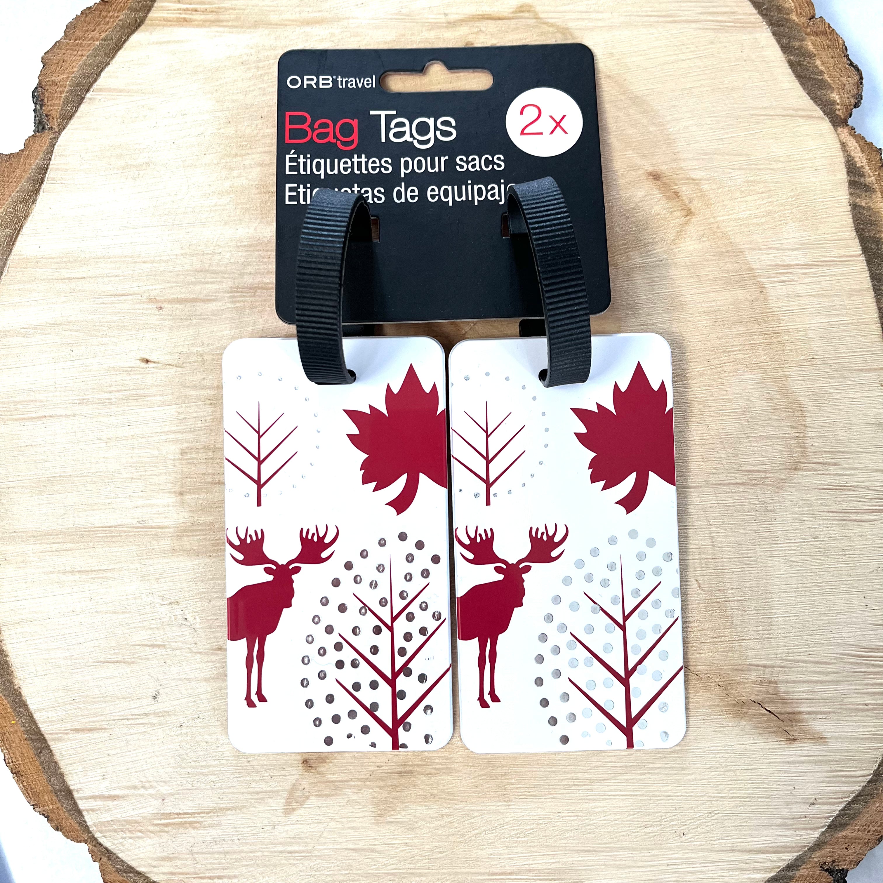 MAPLE LEAF LUGGAGE TAGS