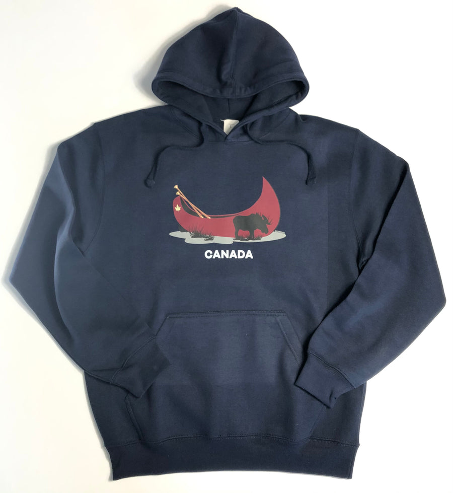 Canada Full Zip Hoody, Red Canoe