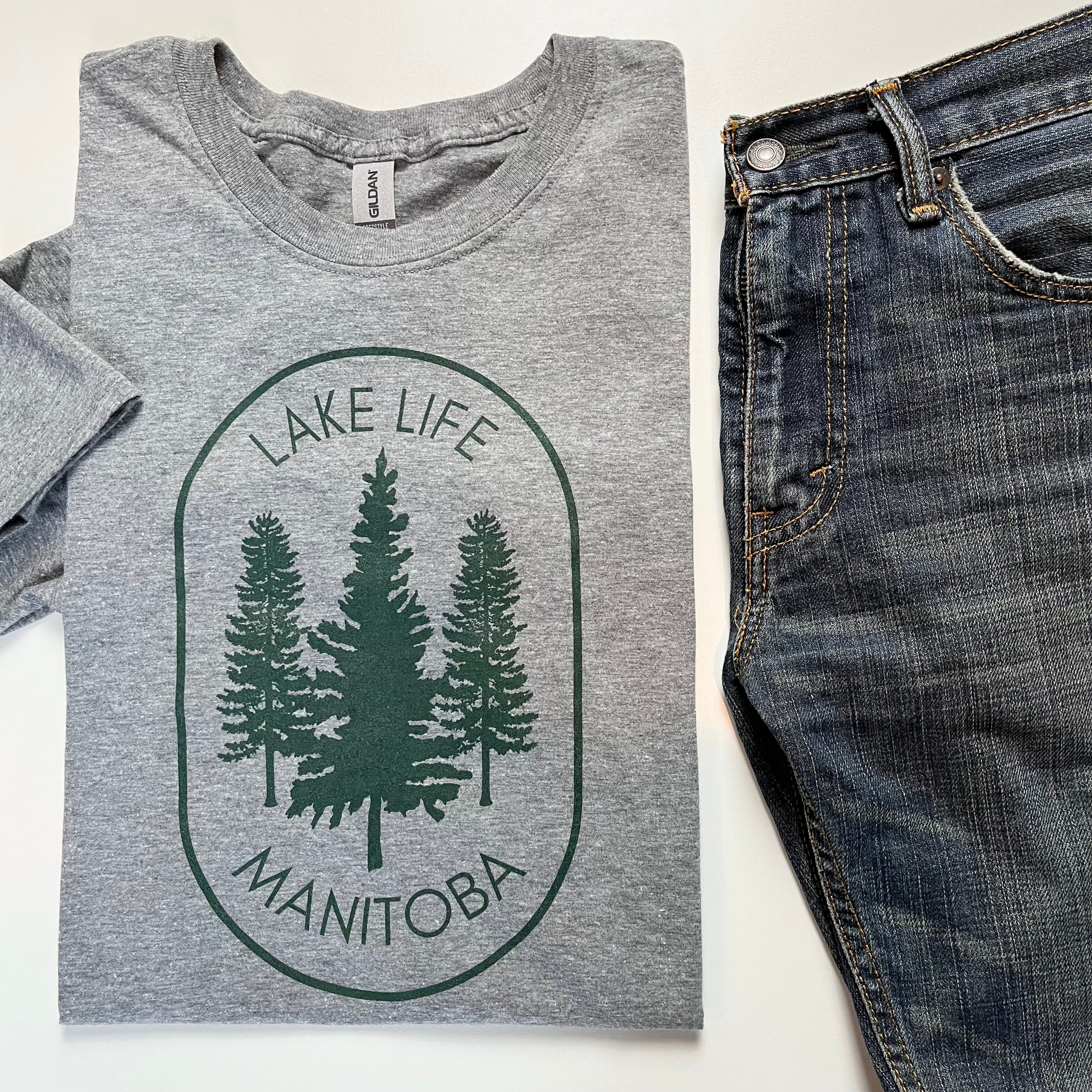 LAKE LIFE TREE MANITOBA T-SHIRT