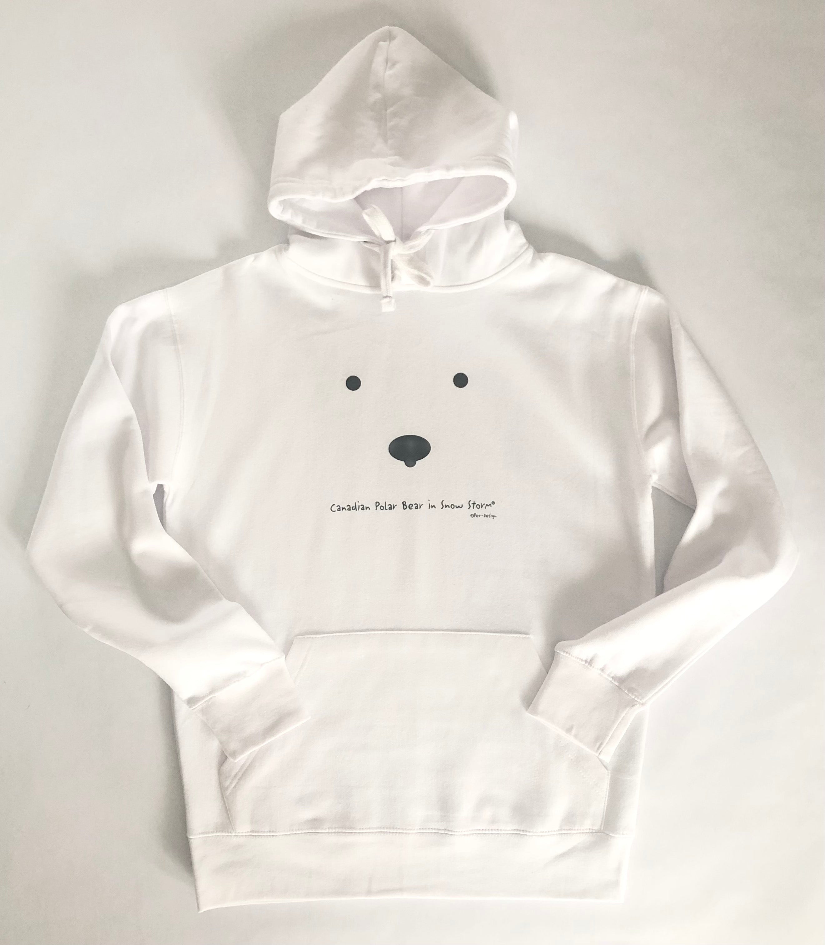 CANADIAN POLAR BEAR A SNOW STORM HOODIE